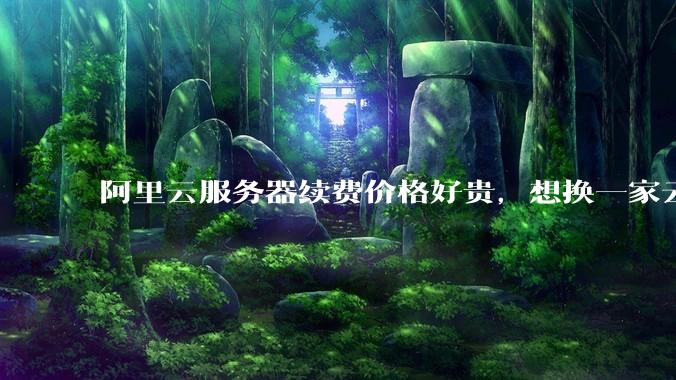 阿里云服务器续费价格好贵，想换一家云服务厂商，该怎么选择？