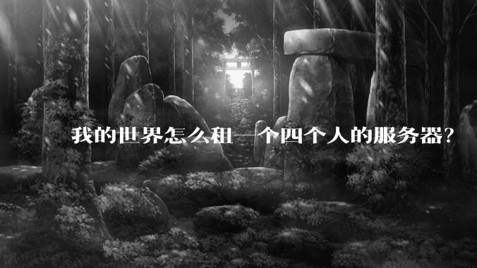 我的世界怎么租一个四个人的服务器？